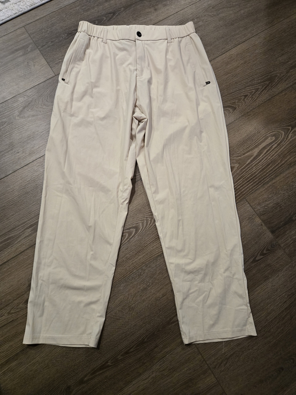 Women's Light Cream Casual Stretch Pants